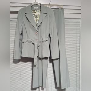 Women's traditional sea green pantsuit
